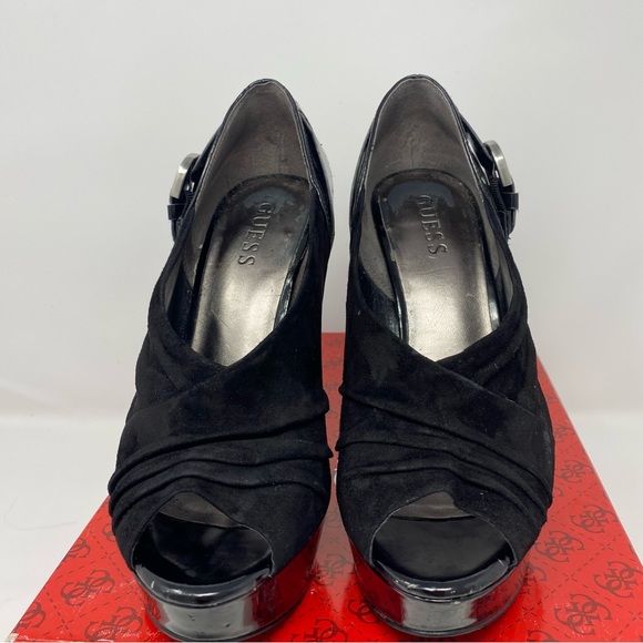 Guess Kailas suede peep toe heels - Picture 8 of 11